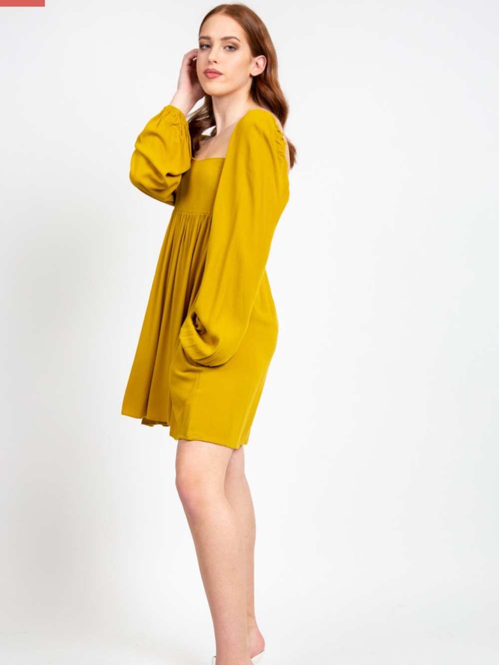 Jackson Rowe Farrah Dress in Ochre - Picture 3 of 15